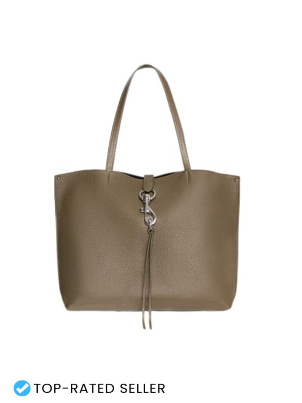 Genuine Leather Tote Bag for Women Structured Work Purse